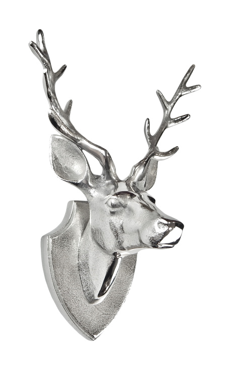 Applique Murale Bois De Cerf : D?coration > D?coration murale troph?e en aluminium “T?te de cerf Applique Murale Bois De Cerf : D?coration > D?coration murale troph?e en aluminium “T?te de cerf