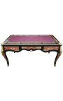 Grand bureau de style Napoleon III avec marqueterie Boulle