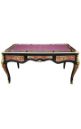 Grand executive desk of Napoleon III style with Boulle marquetry