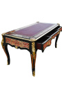 Grand bureau de style Napoleon III avec marqueterie Boulle