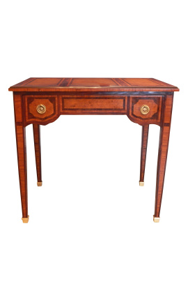 Louis XVI mesa de escrita estilo com marchetaria