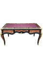 Velký manažerský stůl ve stylu Napoleona III s intarzií Boulle