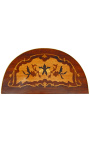 Nattbord (sengebord) halvrund stil Louis XVI intarsia med blomstermønstre og bronse 