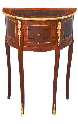 Кровати полукруглый Louis XVI Стиль с маркетри и бронзой