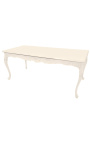 Barocker Esstisch aus beige lackiertem Holz - 3