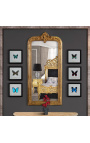 Decorative frame with a butterfly "Rumansovia Eubalia"