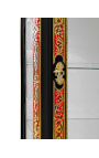 Vetrina con intarsioStile Boulle Napoléon III nero con bronzi