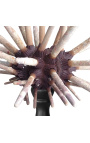 Urchin pencil on wooden baluster