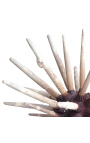 Urchin-potlood op houten baluster
