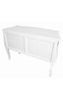 Baroki stiilis kleit Louis XV, valge 2 sahtliga, hõbedased pronsid