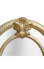 Miroir ovale de style Napoléon III à parts-closes