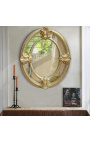 Spegel Oval Style Napoleon III stängda delar