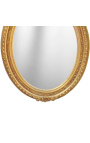 Grande specchio ovale barocco in stile Luigi XVI