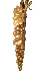 Sconce con colgantes color de uva de vidrio forma con base de bronce
