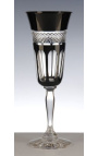 Cave Crystal Champagne σε σχήμα αυγού με 6 μαύρα ποτήρια