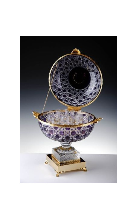 Great whisky cellar doubled purple crystal and bronze