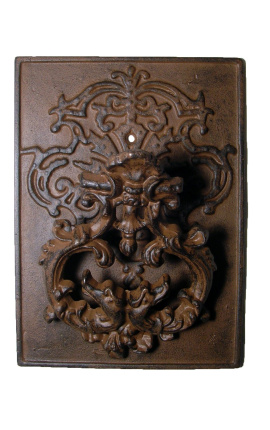 Aldrava de ferro fundido estilo barroco