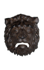 Decoratieve ornamentele muren plaat met ijzer "leeuwen hoofdmasker"