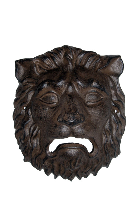 Dekorative Ornement Wandplatte Gusseisen "löwenkopf maske"