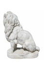 Scultura di un paio di grandi leoni di pietra