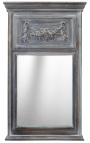 Pierglass Louis XVI trägrå patina