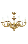 Grand lustre de style Louis XV Rocaille avec 8 bras