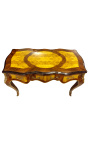 Louis XV Stila miza s 3 predali z Marquetry - 14