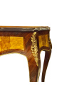 Louis XV -tyylinen kirjoituspöytä, jossa 3 laatikkoa, joissa on intarsia