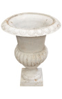 Stor vase Medicis hvitt støpejern