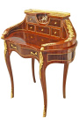 Desk "bonheur du jour" marquetry trä, Napoleon III stil