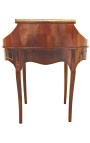 Desk "bonheur du jour" marquetry wood, Napoleon III style 