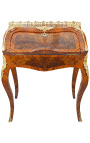 Stôl Scriptan Louis XV Štýl s Marketrou a zlatým bronzom - 1