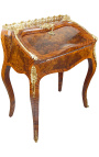 Scrivania scriban Louis XV Stile con intarsiato e bronzo d'oro - 14