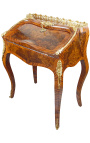 Íróasztal Scriban XV Lajos stílusú intarzia és bronz