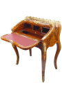 Työpöytä Scriban Louis XV tyyliin intarsia ja pronssi
