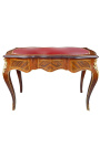 Skrivebord i Louis XV-stil med 3 skuffer med intarsia