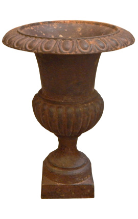 Medici vase støbejern rustfarvet patina
