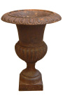 Medici vase cast iron rust colored patina
