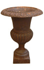 Medici vase støbejern rustfarvet patina