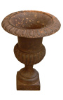 Medici vase cast iron rust colored patina