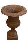 Medici vase støbejern rustfarvet patina