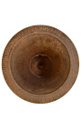 Medici Vase ribbet støpejern rustfarget patina