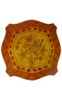 Mesa cuadrada en Louis XV Estilo con incrustaciones de madera, bronce y decoraciones de música pintadas. - 20