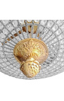 Very big chandelier montgolfiere bronze chandelier with clear glass