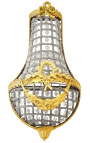 Balloon Wall chandelier (sconce) with glass decorations bronze 