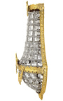 Balloon Wall chandelier (sconce) with glass decorations bronze 