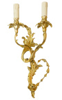 Wall lamp with bronze scrolls acanthus