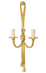 Large wall light bronze Louis XVI style with ribbons
