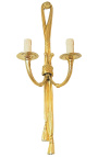 Grande applique da parete in bronzo in stile Luigi XVI con nastri