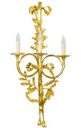 Grote wandlamp brons ormoulu Lodewijk XVI stijl met drie schansen